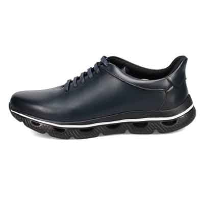 モデロ MODELLO 「Recovery Shiatsu Insole」搭載で指圧効果により血行をよくする。 レザースニーカー　DM3342R NAVY 25.0