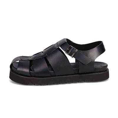 モデロ MODELLO 「リカバリーインソール」搭載で指圧効果により血行を115％促進。Recovery厚底サンダル　DM5321R BLACK M