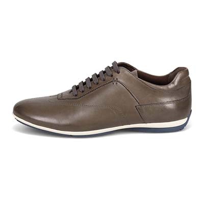 【抗菌消臭機能】モデロ MODELLO  さまざまなシーンに合わせやすい ドレスレザースニーカー DM6922 GRAY 25.0