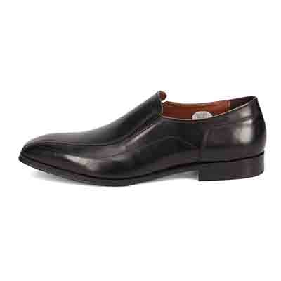 世界初のカバロス加工シリーズ モデロ MODELLO スワールモカ スリッポンビジネスシューズ　DM8203 BLACK 25.0