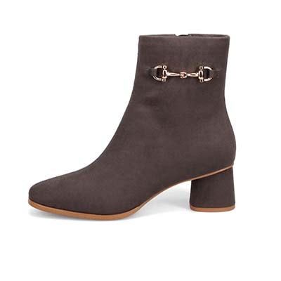 【撥水仕様】モデロ MODELLO ショートブーツ  DML3103 GRAY-SILKY 23.0