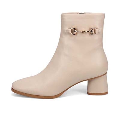 【撥水仕様】モデロ MODELLO ビット付きショートブーツ  DML3103 L-BEIGE 23.0