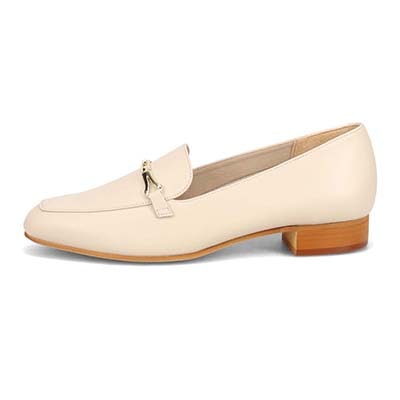 【撥水仕様】モデロ MODELLO スクエアトゥ ビット付きモカパンプス　DML3500 ETHANE/C 23.0