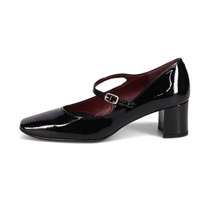 モデロ MODELLO 5.0ｃｍヒール ストラップパンプス  DML3602 BLACK-ENAMEL 23.0