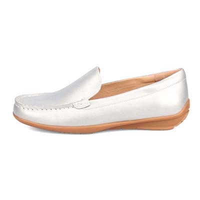 【撥水仕様】モデロ MODELLO スクエアトゥ モカシンシューズ  DML5500 SILVER 23.0