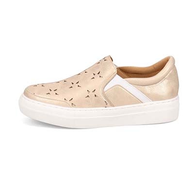 【撥水仕様】モデロ MODELLO スリッポンスニーカー　DML6050 GOLD 23.0