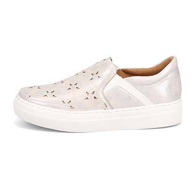 【撥水仕様】モデロ MODELLO スリッポンスニーカー　DML6050 SILVER 23.0