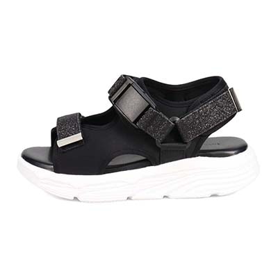 モデロ MODELLO グリッターベルテッド スポーツサンダル　DML6054 BLACK 23.0
