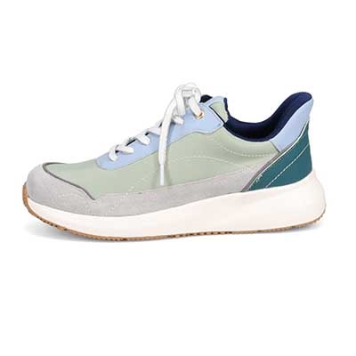 モデロ MODELLO 「リカバリーインソール」搭載で指圧効果により血行を115％促進。Recovery軽量ソールナイロンスニーカー　DML6067R GREEN 23.0