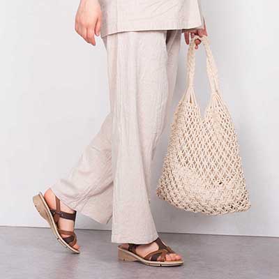 モデロ MODELLO クリーンナチュラル サンダル　DML7128 BROWN/C M　(23.0～23.5)