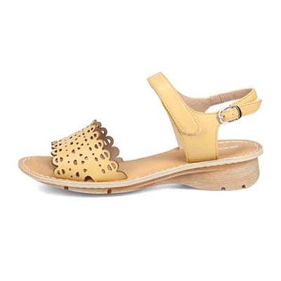 モデロ MODELLO カットワークサンダル　DML7155 MUSTARD M　(23.0～23.5)