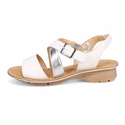 モデロ MODELLO 　ナチュラルレザーフットベットサンダル　DML7156 SILVER/C M　(23.0～23.5)