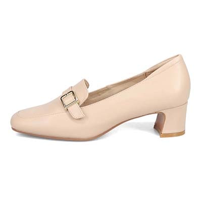 【撥水仕様】モデロ MODELLO ベルテッドローファーパンプス　DML8802 L-BEIGE 23.0