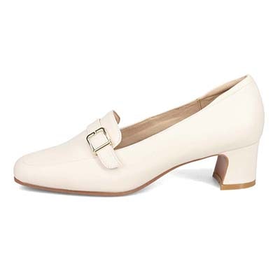 【撥水仕様】モデロ MODELLO ベルテッドローファーパンプス　DML8802 L-BEIGE 23.0