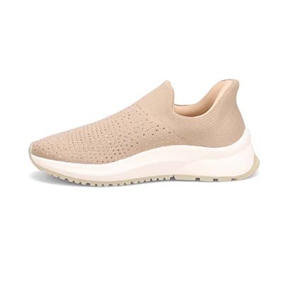 【撥水仕様】モデロ MODELLO ニットスリッポンスニーカー　DML8806 BEIGE 23.0