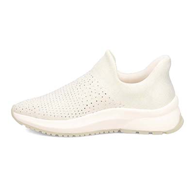 【撥水仕様】モデロ MODELLO ニットスリッポンスニーカー　DML8806 IVORY 23.0