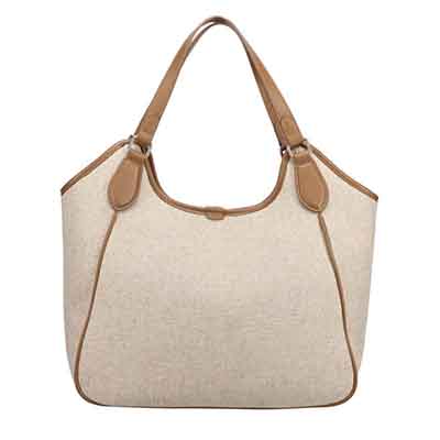 モデロ MODELLO　大人女性のためのエレガント キャンバストートバッグ　DMLB501 BEIGE FREE
