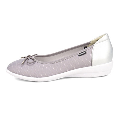 エル スポーツ ELLESPORT カジュアル軽量バレエシューズ ESP12503C GRAY/GRAY 23.0