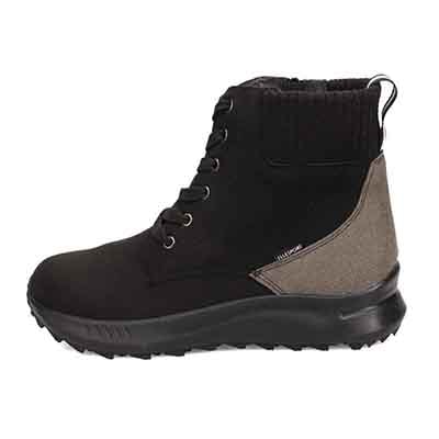 エル スポーツ ELLESPORT 撥水スエード調　レースアップブーツ  ESP12585 D-BROWN 23.0