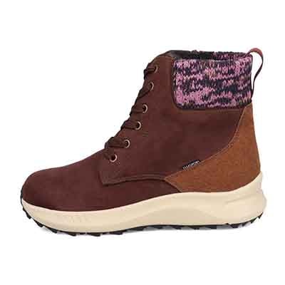 エル スポーツ ELLESPORT 撥水スエード調　レースアップブーツ  ESP12585 GRAY 23.0