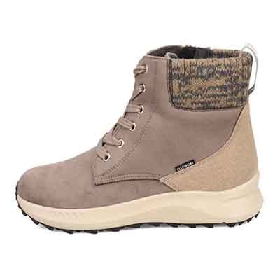 エル スポーツ ELLESPORT 撥水スエード調　レースアップブーツ  ESP12585 GRAY 23.0