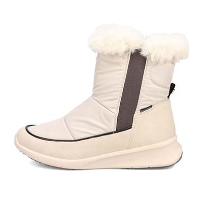 【防水仕様】エル スポーツ ELLESPORT BLACK LABELシリーズ　ファー付きブーツ　ESP12589 IVORY 23.0