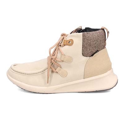 【4cm4時間防水設計】エル スポーツ ELLESPORT BLACK LABELシリーズ　レースアップカジュアルブーツ　ESP12590 IVORY 23.0