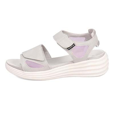 エル スポーツ ELLESPORT ベルクロサンダル　ESP12597 SILVER 23.0