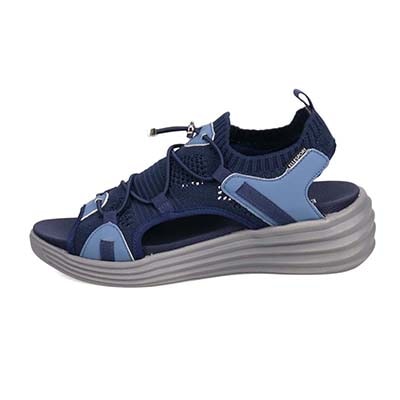 エル スポーツ ELLESPORT メッシュデザインニットサンダル　ESP12598 NAVY 23.0