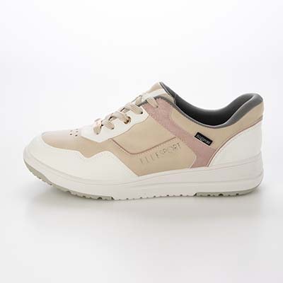 【4cm4時間防水設計】エル スポーツ ELLESPORT　厚底クイックフィットスニーカー     ESP12606 BEIGE/PINK 23