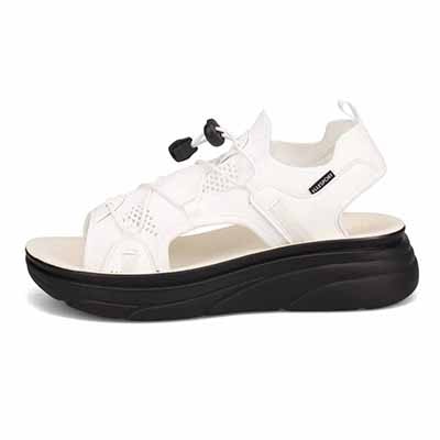 エル スポーツ ELLESPORT 　レースアップニット厚底スポーツサンダル　ESP12608 WHITE M（23～23.5ｃｍ）