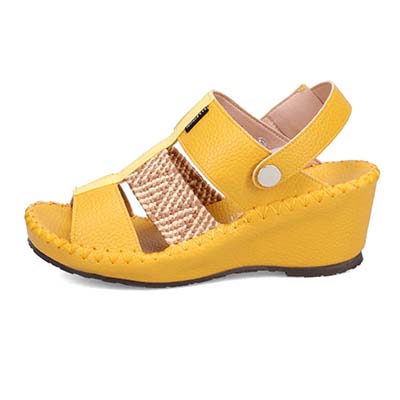 エル スポーツ ELLESPORT 2WAYウェッジサンダル　ESP12739 YELLOW/C 23.0