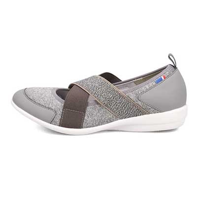 エル スポーツ ELLESPORT クロスベルトバレエシューズ　ESP14502 GRAY 23.0