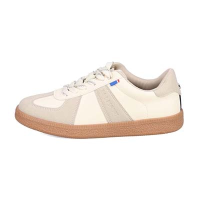 エル スポーツ ELLESPORT ジャーマントレーナースニーカー　ESP14508 WHITE 23.0