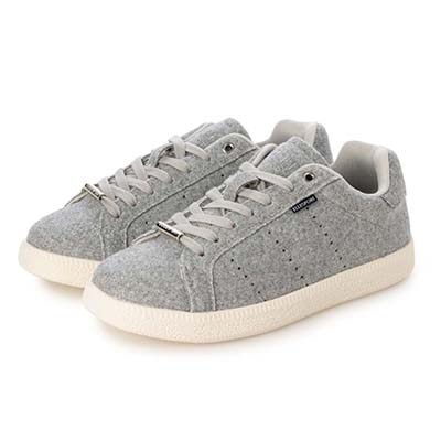 【ユニセックス】エル スポーツ ELLESPORT 2.5cmヒールのローテクコートスニーカー ESP14510 GRAY-TX 23.0