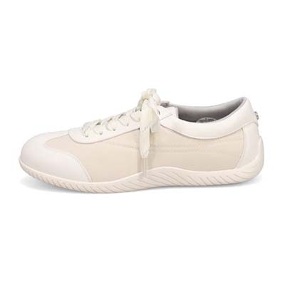 エル スポーツ ELLESPORT ドライビングレースアップスニーカー WHITE-TX 23.0