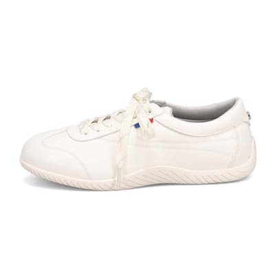 エル スポーツ ELLESPORT ドライビングレースアップスニーカー WHITE 23.0