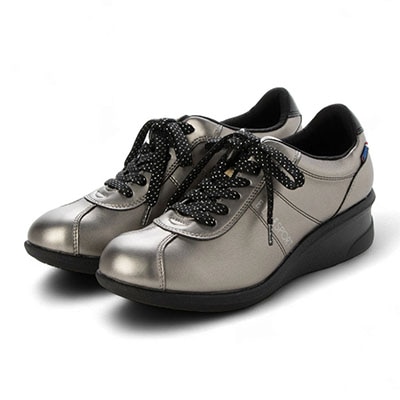 エル スポーツ ELLESPORT レースアップウェッジスニーカー　ESP14707 ETHANE 23.0