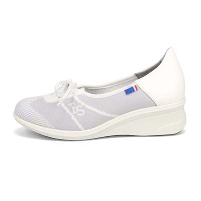 エル スポーツ ELLESPORT ニットレースアップシューズ　ESP14709 GRAY 23.0