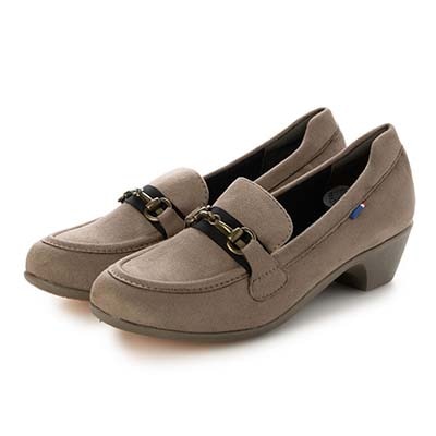 エル スポーツ ELLESPORT  ウェッジヒールで歩きやすい♪足馴染み抜群のソフトストレッチ素材  ビットローファー　ESP14710 OAK-SILKY 23.0