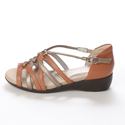 シティ ゴルフ City Golf カカト付きウェッジサンダル GFL20101 BROWN M　(23.0～23.5)