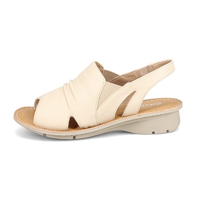 シティ ゴルフ City Golf アウトステッチ製法 ウェッジサマーサンダル GFL20103 IVORY M　(23.0～23.5)