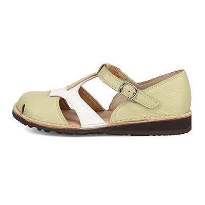 シティ ゴルフ City Golf  アウトステッチ製法のカジュアルパンプス　GFL20133 LightGreen/Ivory 23.0