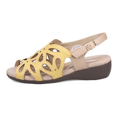 シティ ゴルフ City Golf  抜け感の甲デザインがきれいなサンダル　GFL20134 YELLOW M　(23.0～23.5)