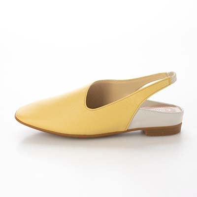 HIROKO KOSHINO バックストラップレザーパンプス　HKL3634 YELLOW 23.0