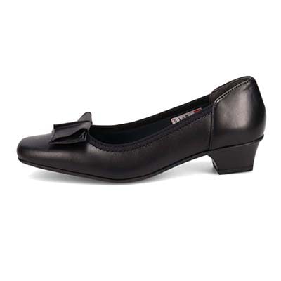 HIROKO KOSHINO 足裏への衝撃を吸収してくれるゴム製モールドソール パンプス HKL5148 BLACK/BLACK 23.0