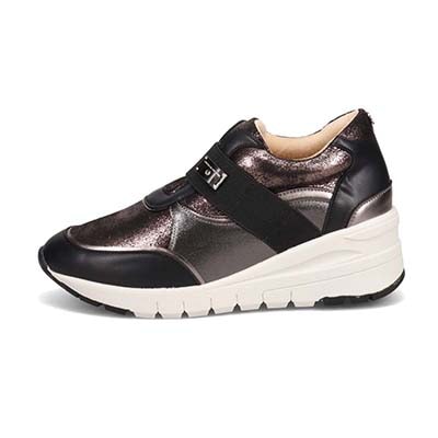 HIROKO KOSHINO ウェッジソールスニーカー　HKL6203 BLACK/ETHANE 23.0