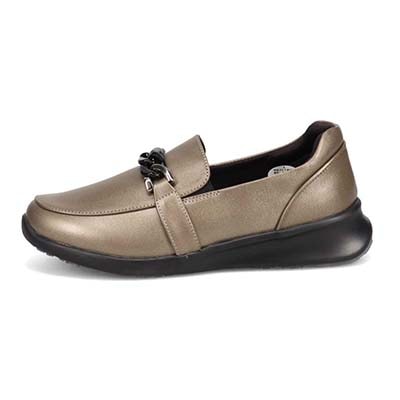 HIROKO KOSHINO チェーン金具付き ローファー　HKL6205 SILVER 23.0