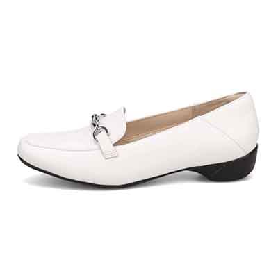 HIROKO KOSHINO  モールドソール・モカパンプス   HKL7524 WHITE 23.0