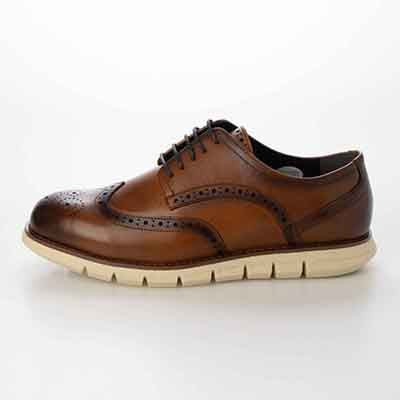 HIROKO KOSHINO HOMME  メンズ 外羽根ウイングチップドレスシューズ　HR5013 BROWN 25.0